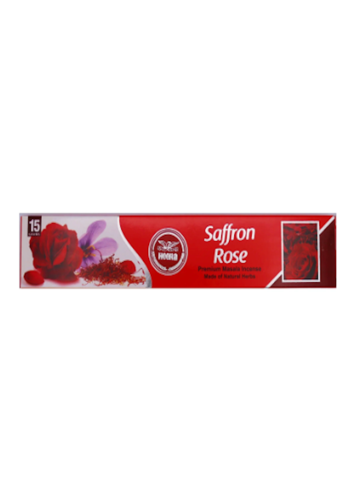 HEERA Incense Sticks Saffronn Rose 15g