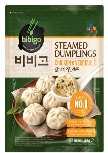 BIBIGO Frozen Chicken & Vegetable Dumplings 560g